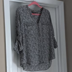 Black & White Blouse
